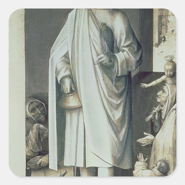 St. Bavo, außerhalb des rechten Flügels Quadratischer Aufkleber (Vorderseite)