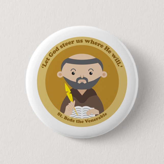 St. Bede the Venerable Button (Vorderseite)