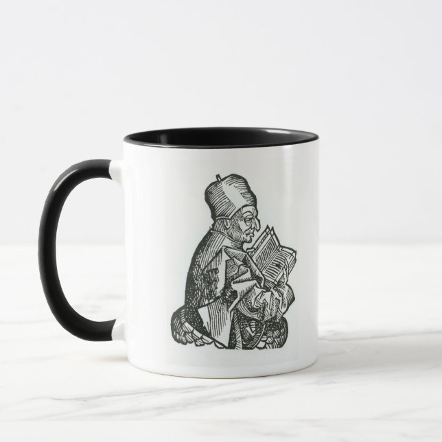 St. Bede von 'Liber Chronicarum Tasse (Links)