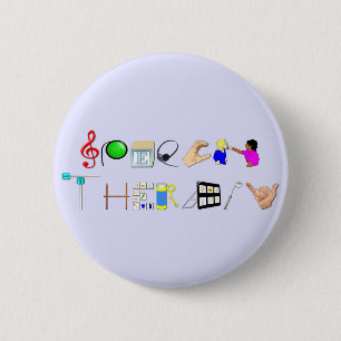 St. bei der Arbeit Button