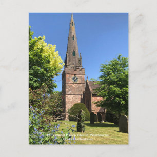St Benedict Biscop Kirche Wombourne Staffordshire Feiertagspostkarte