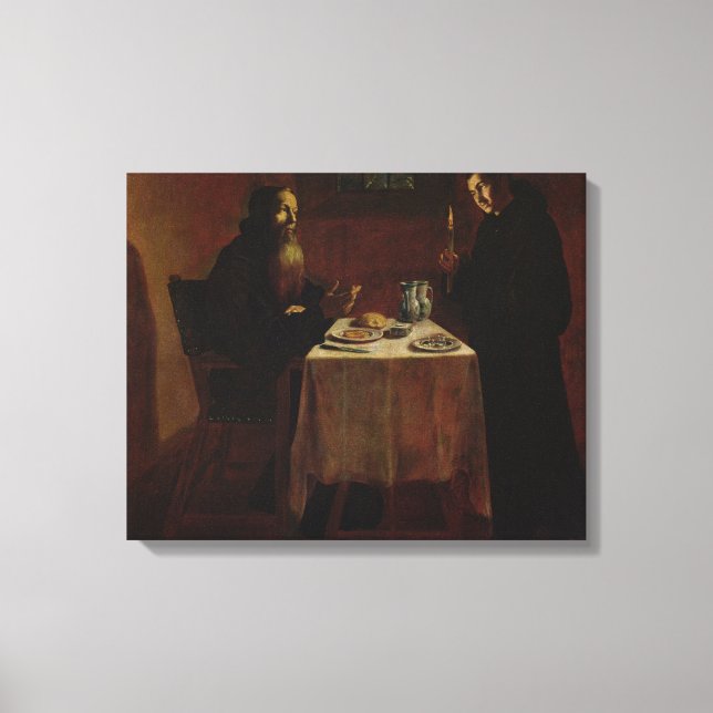 St. Benedict Blessing St. Maur Leinwanddruck (Vorderseite)