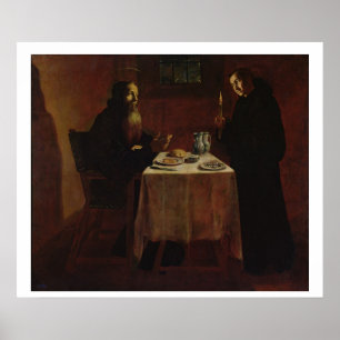 St. Benedict Blessing St. Maur Poster