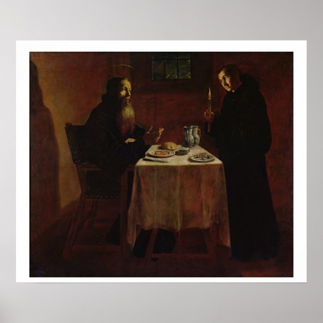 St. Benedict Blessing St. Maur Poster (Vorne)