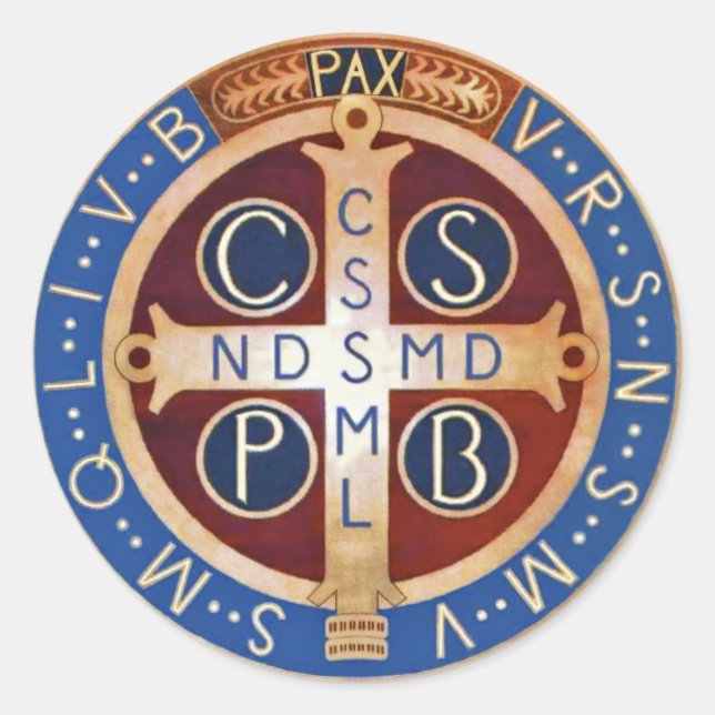 St. Benedict Exorzismus Medal Stickers (Vorderseite)