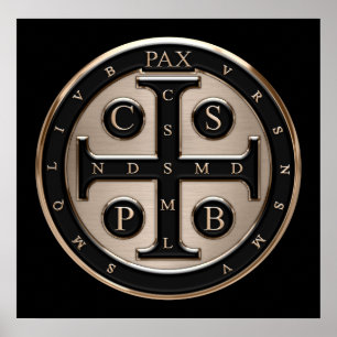 St. Benedict-Medaille Poster