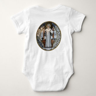 St Benedict Medal Baby Onezie Strampler