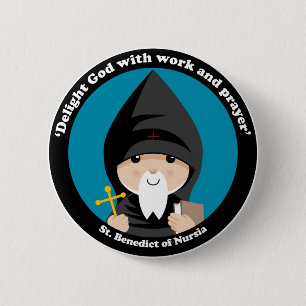 St. Benedict von Nursia Button