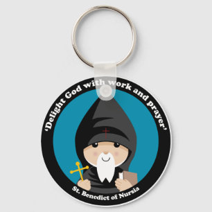St. Benedict von Nursia Schlüsselanhänger