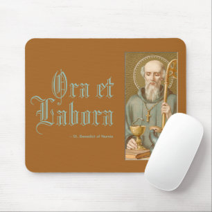 St. Benedikt von Nursia (JM 07; Lateinischer Wahls Mousepad