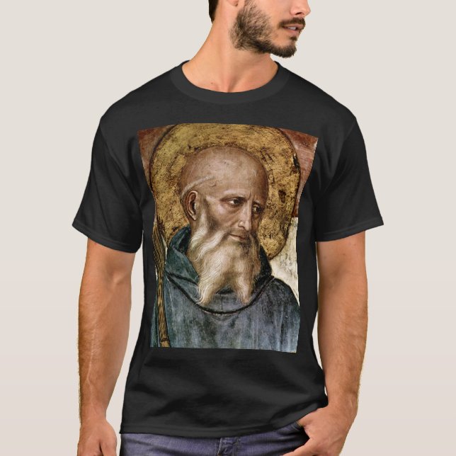 St. Benedikt von Nursia T-Shirt (Vorderseite)