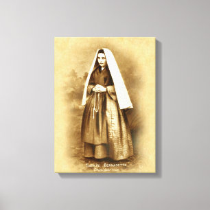 St. Bernadette Soubirous Devotional Image. Leinwanddruck