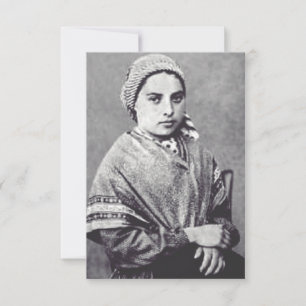St. Bernadette Soubirous Grotto Stille Gebetskarte Dankeskarte
