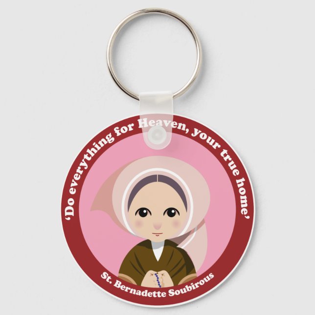 St. Bernadette Soubirous Schlüsselanhänger (Vorderseite)