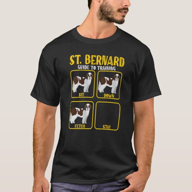 St Bernard Bernard Dog Training Guide Mama Da T-Shirt (Vorderseite)