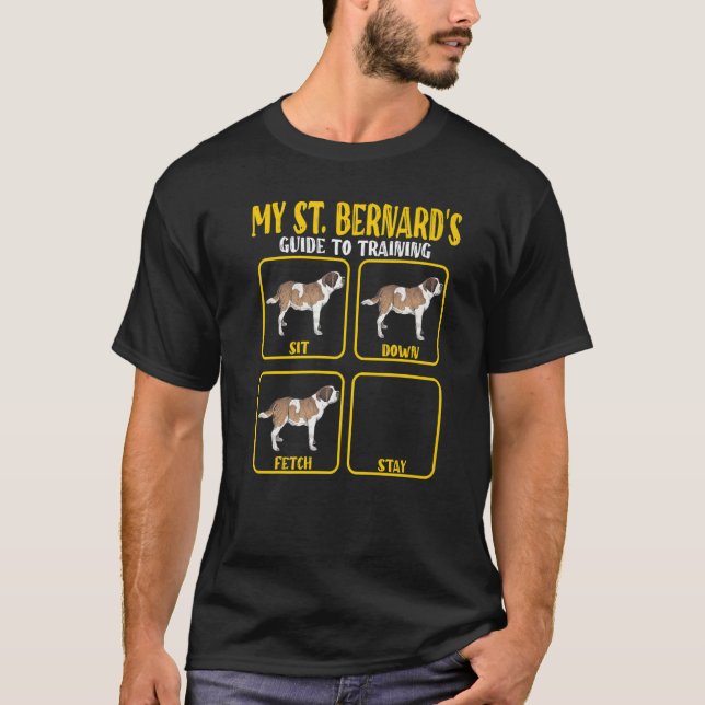 St Bernard Bernard Dog Training Guide Mama Da T-Shirt (Vorderseite)