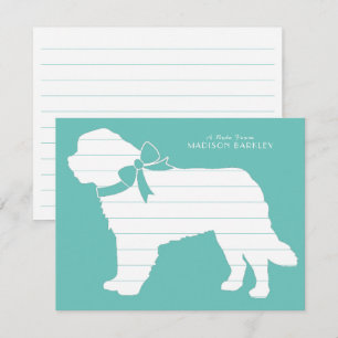 St. Bernard Dog Puppy Dankeskarte
