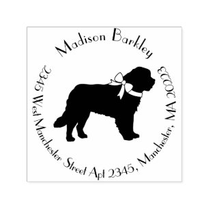 St. Bernard Dog Puppy Permastempel