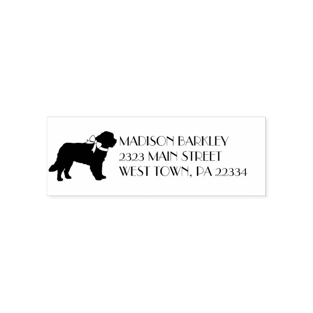 St. Bernard Dog Puppy Permastempel (Design)