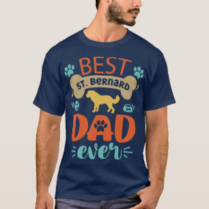 St Bernard Dog Vater T-Shirt