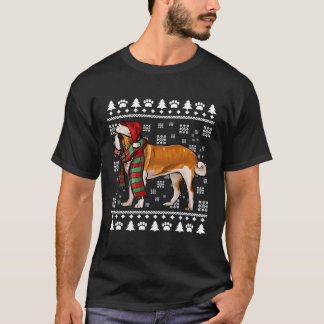 St Bernard Dog Weihnachtsmannmütze Xmas Weihnachte T-Shirt