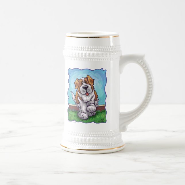 St. Bernard Geschenke & Accessoires Bierglas (Rechts)