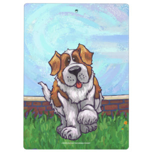 St. Bernard Geschenke & Accessoires Klemmbrett