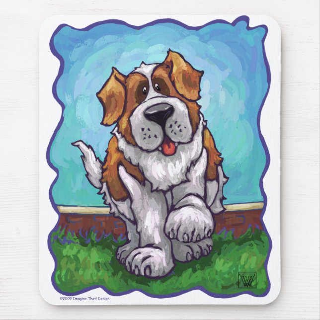 St. Bernard Geschenke & Accessoires Mousepad (Vorne)