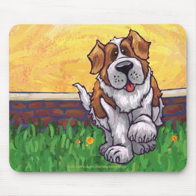 St. Bernard Geschenke & Accessoires Mousepad (Vorne)