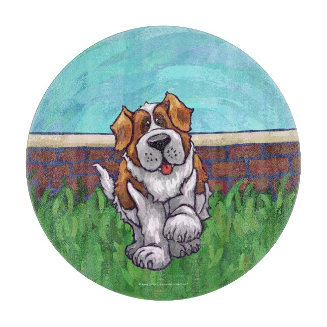 St. Bernard Geschenke & Accessoires Schneidebrett (Vorderseite)