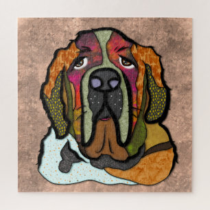 St Bernard hässlich gegenüber Jigsaw Puzzle