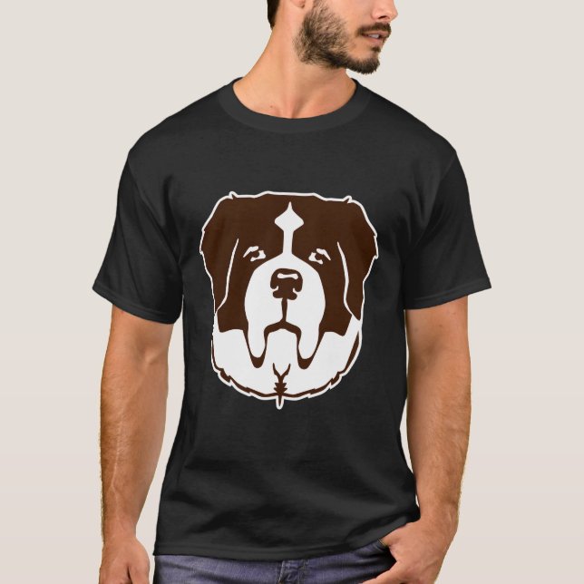 St Bernard Head T-Shirt (Vorderseite)