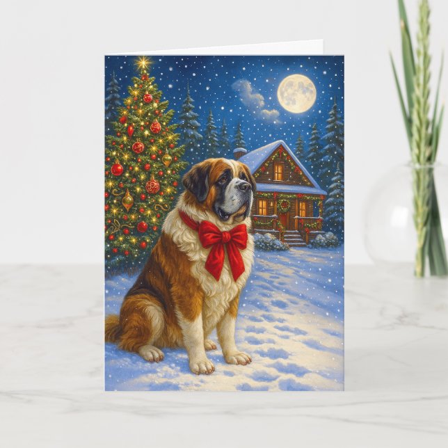 St. Bernard Holiday  Karte (Vorderseite)