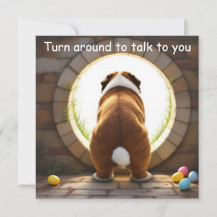 St. Bernard Hund - Ostern Feiertagskarte