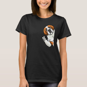 St Bernard Hund von der Seite T-Shirt
