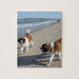 St. Bernard im Strandpuzzle Puzzle