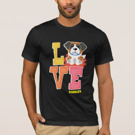 St. Bernard liebt niedliche Farbe T-Shirt