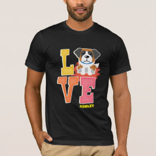 St. Bernard liebt niedliche Farbe T-Shirt