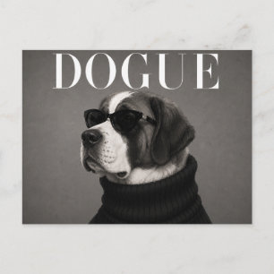 St Bernard Luxus Haute Couture Postkarte