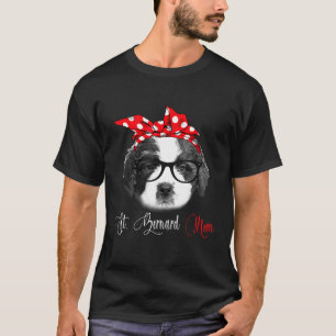 St Bernard Mama Mütter Tag Hunde Liebhaber T-Shirt