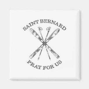St. Bernard Montjoux Schneeschuhe Winter SKI Magnet