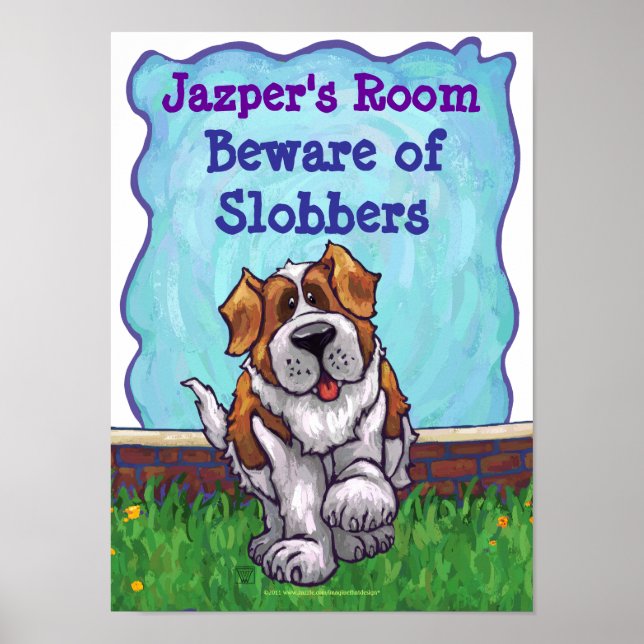 St. Bernard Personalisiert Room Poster (Vorne)