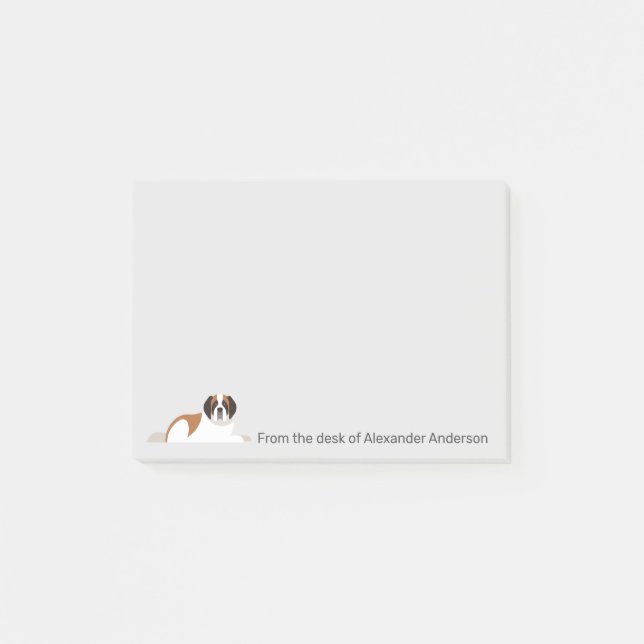 St. Bernard Personalize Post-it Notes Klebezettel (Vorderseite)