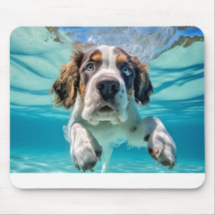 St. Bernard Pet Hund Tierspass Spielen Mousepad