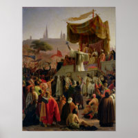 St. Bernard predigt den zweiten Kreuzzug