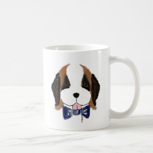 St. Bernard Puppy Tasse - Slobbers Puppy Liebe Ser (Rechts)