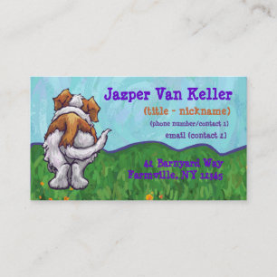 St. Bernard Stationery Visitenkarte