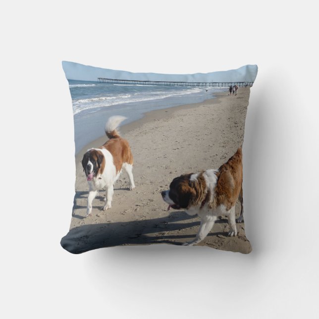 St.Bernard Throw Pillow Kissen (Vorderseite)