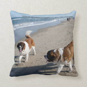 St.Bernard Throw Pillow Kissen
