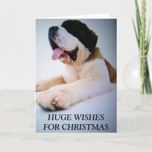 ST. BERNARD TO THE RESCUE=CHRISTMAS WISHER FEIERTAGSKARTE